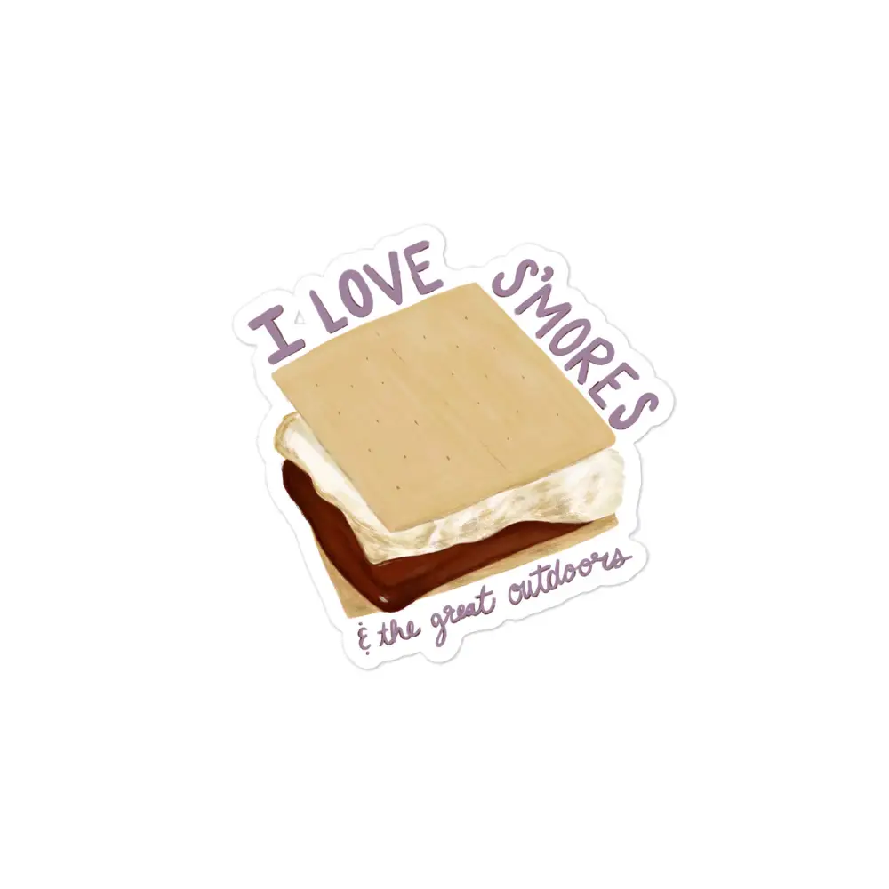 I Love S'mores & The Great Outdoors | Sticker - Image 2