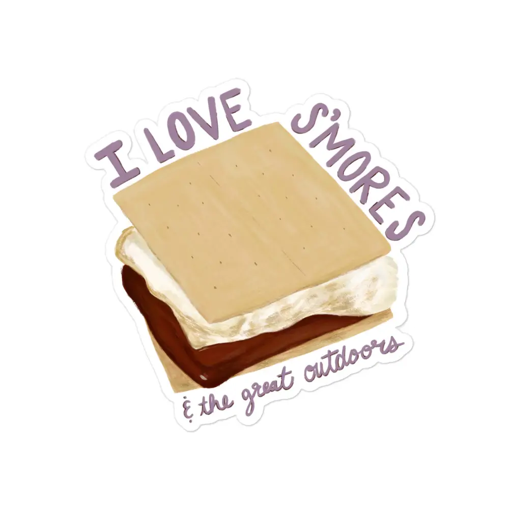 I Love S'mores & The Great Outdoors | Sticker