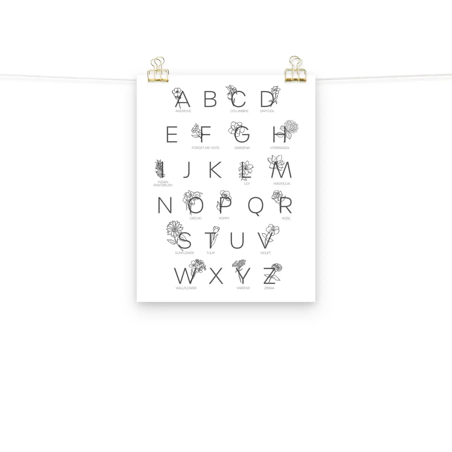 Flower Alphabet | Poster - Image 2