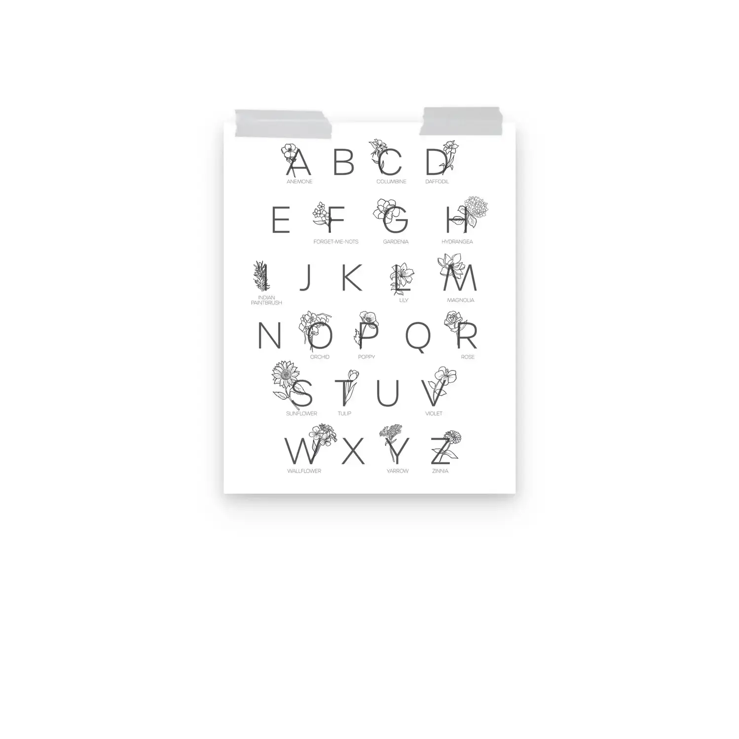 Flower Alphabet | Poster - Image 3