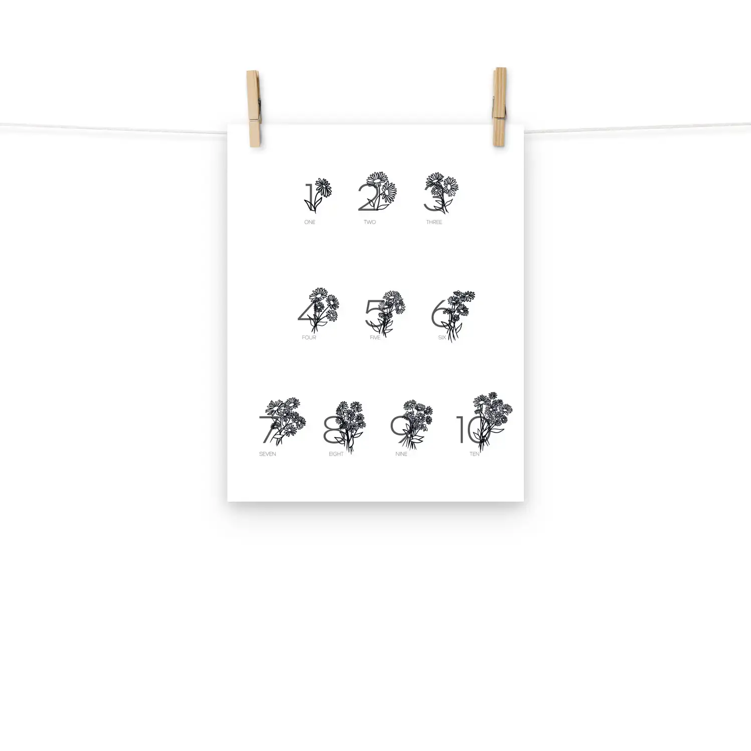 Flower Numbers | Poster