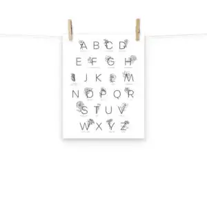 Flower Alphabet | Poster