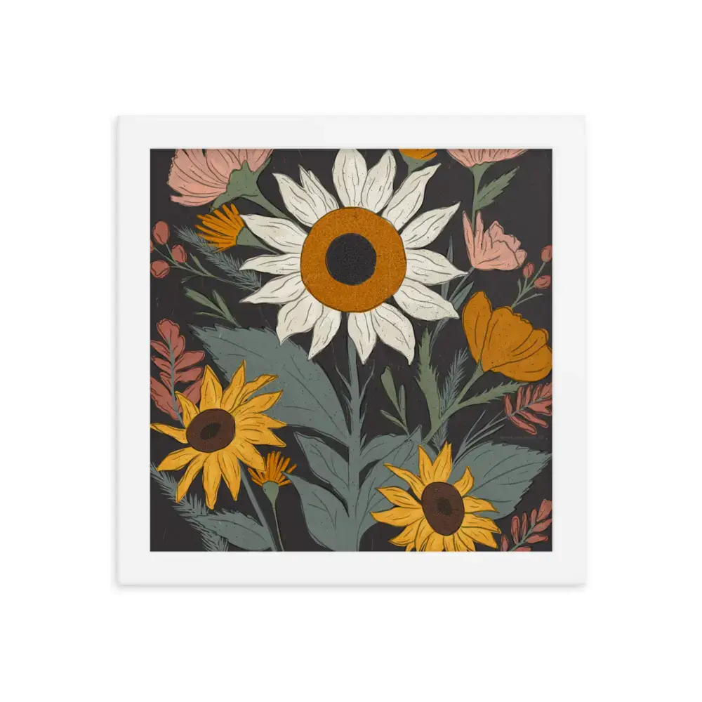 Autumn Flower Display | Framed Print