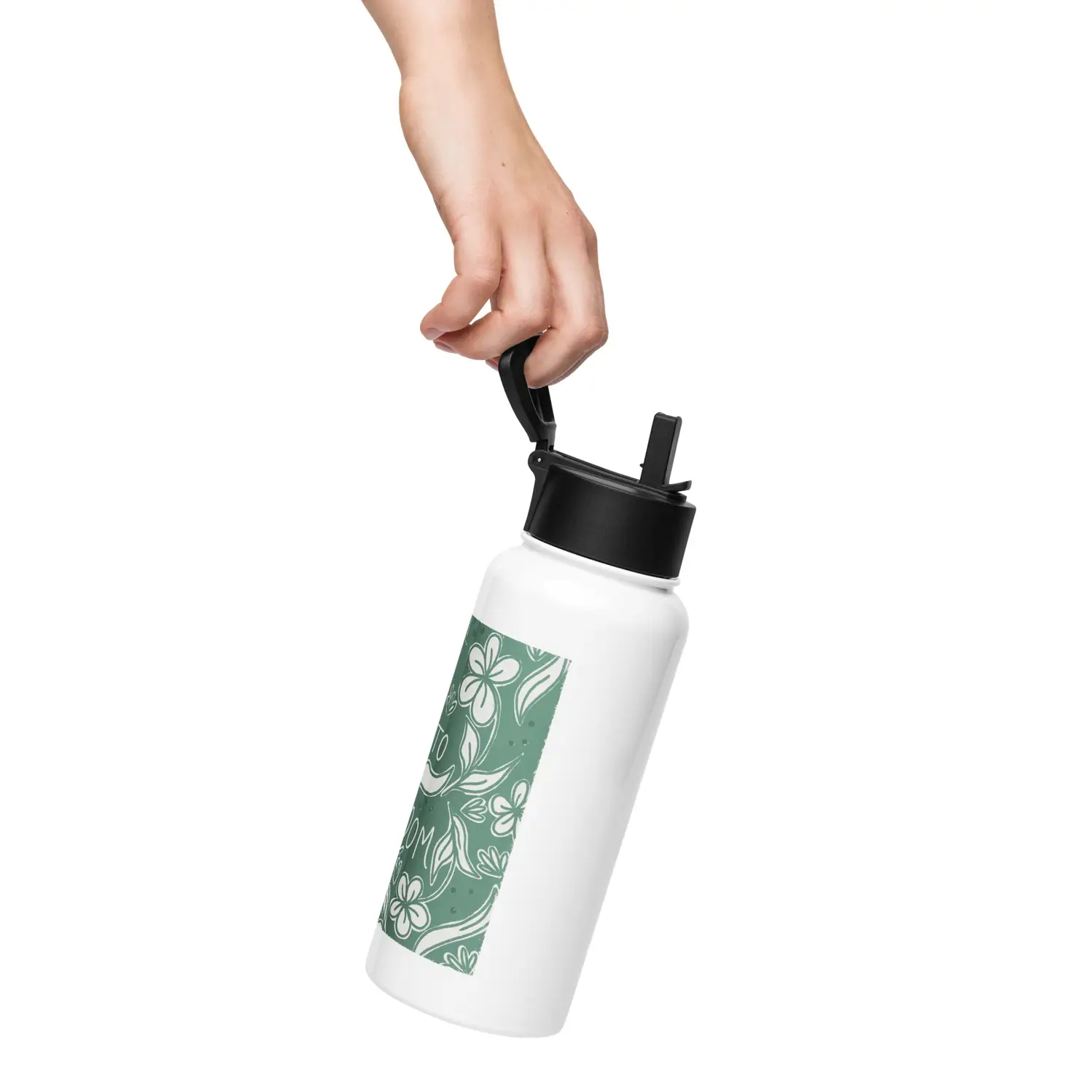 Born to Bloom | Stainless steel water bottle - Image 3