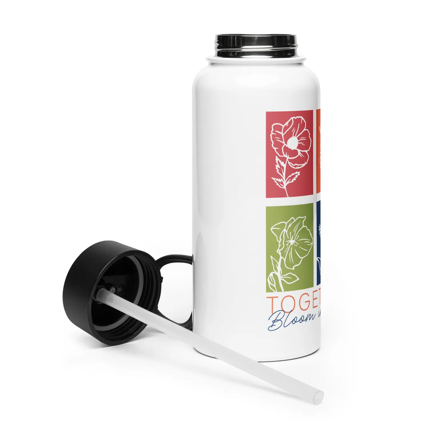 Bloom in Diversity | Stainless steel water bottle - Image 4