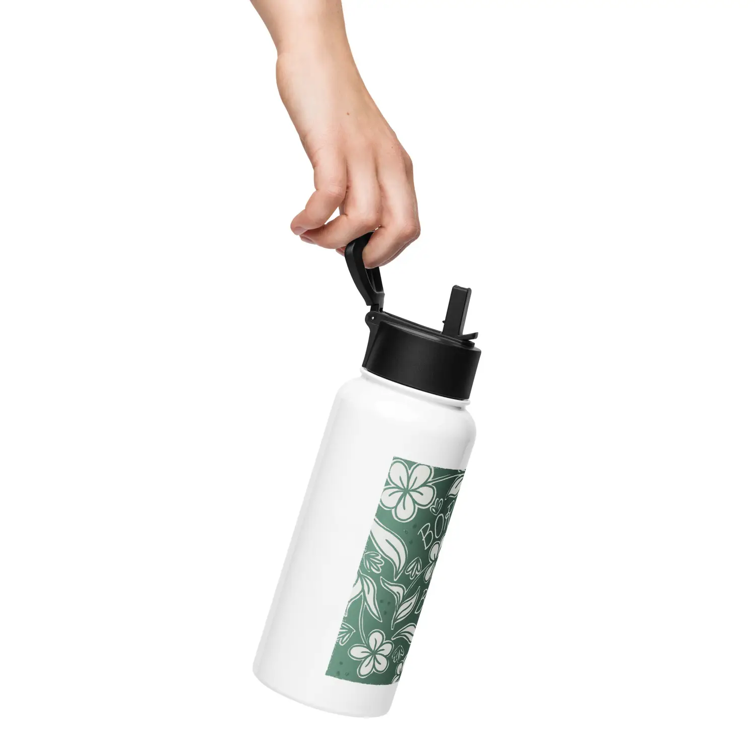 Born to Bloom | Stainless steel water bottle - Image 4