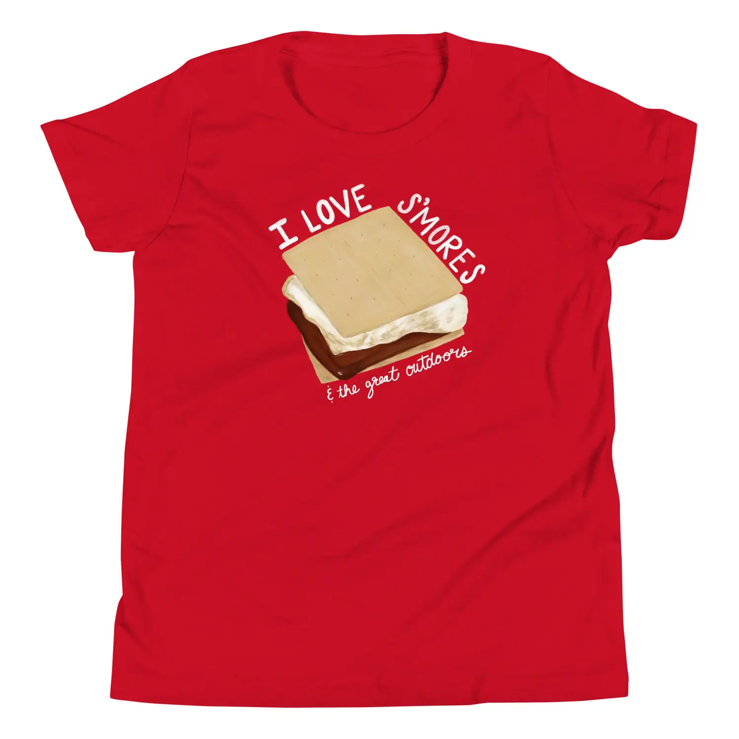 I Love S'Mores & The Great Outdoors | Youth T-Shirt - Image 3